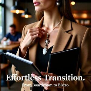 Handmade & Adjustable Length! Neutral Color Scheme Beaded Statement Necklace